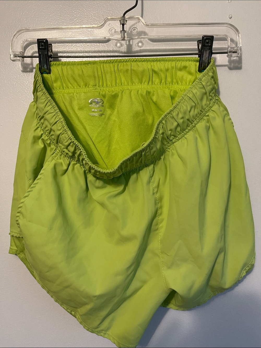 Athletic Works Neon Lime Green Women's Athletic Shorts